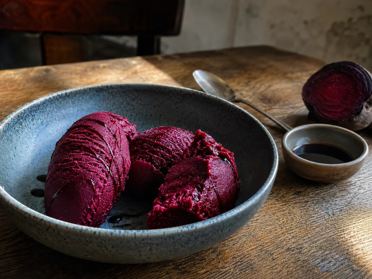 Savory Beetroot and Balsamic Sorbet