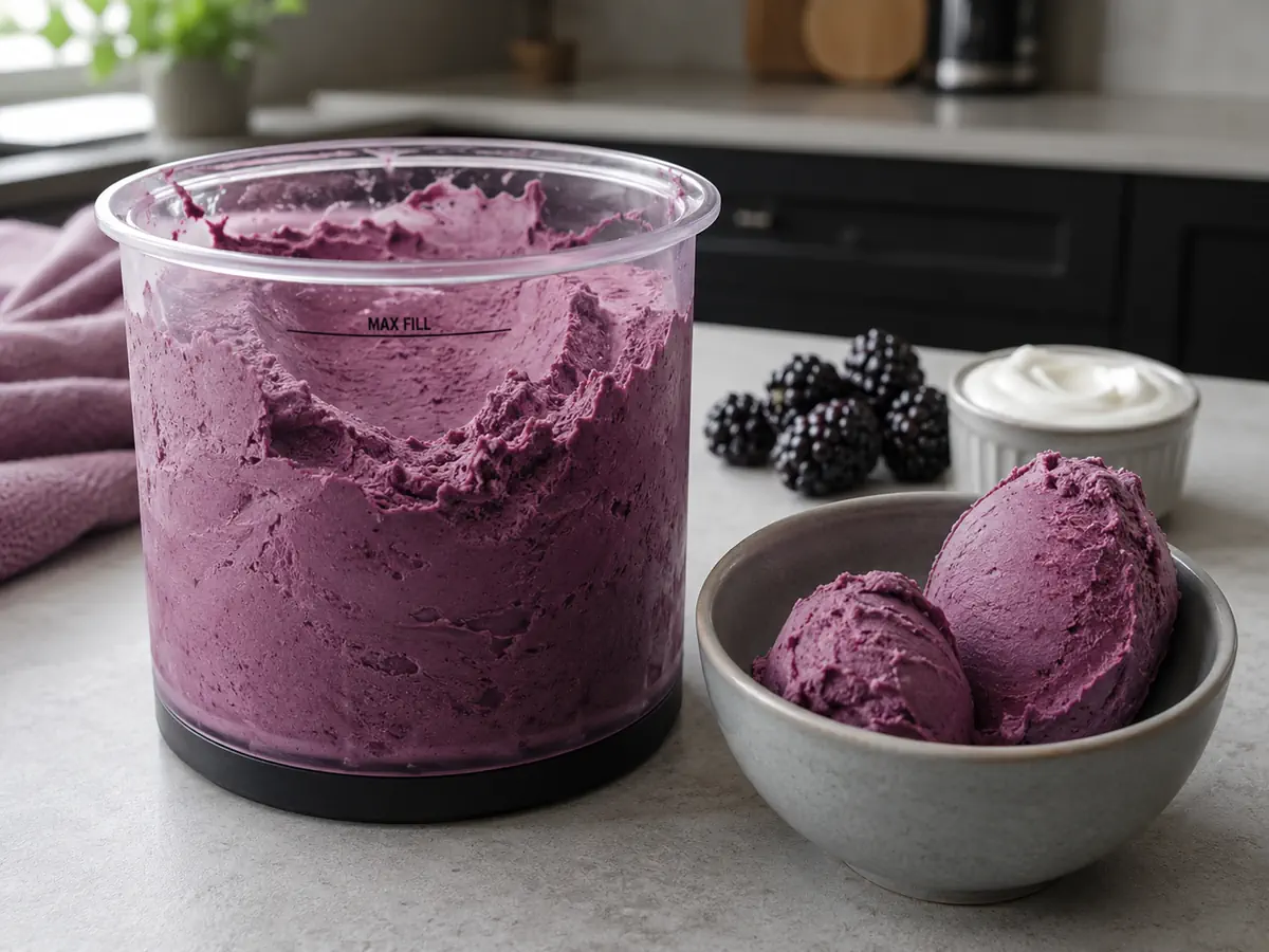 Blackberry Frozen Yogurt
