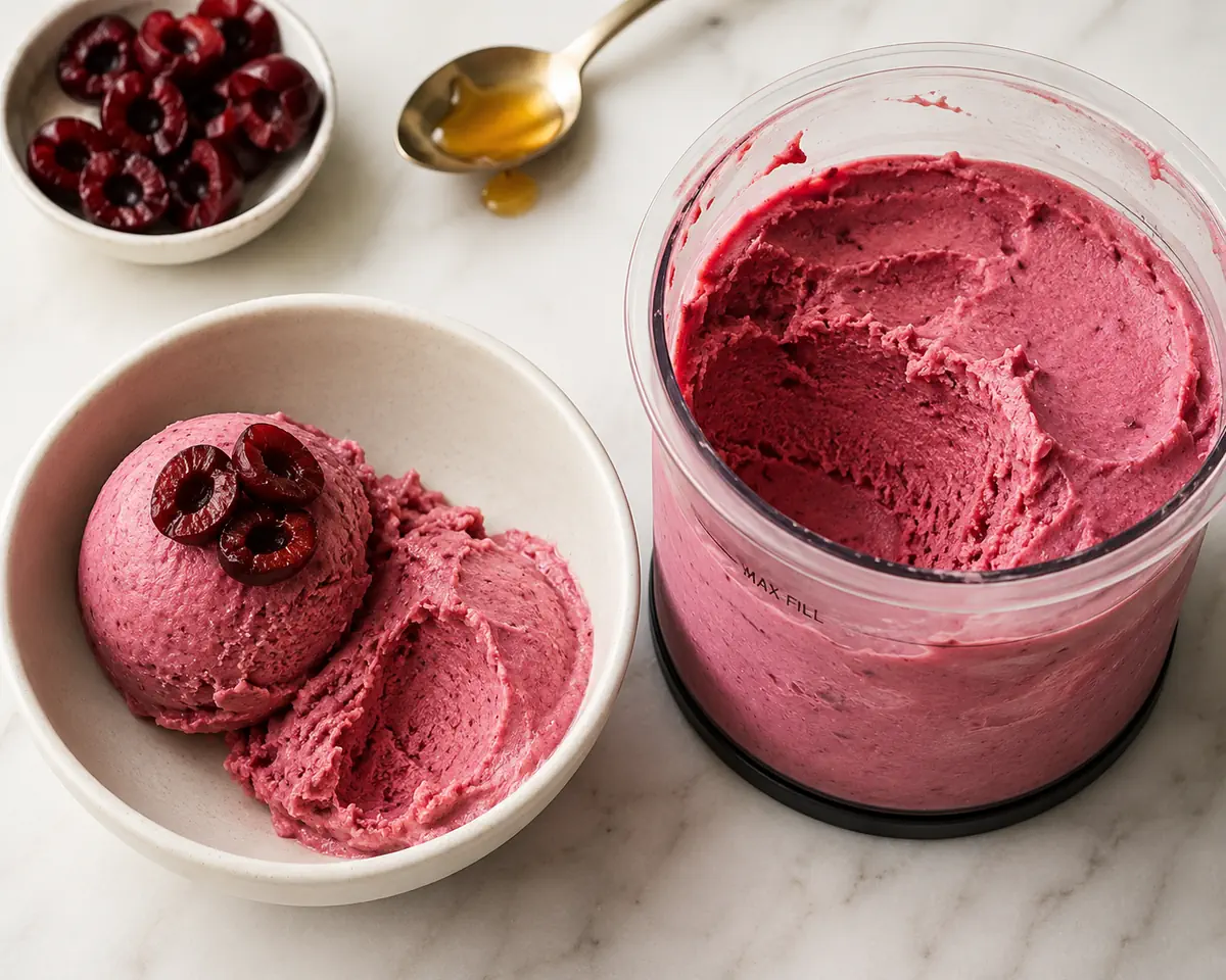 Cherry Vanilla Frozen Yogurt