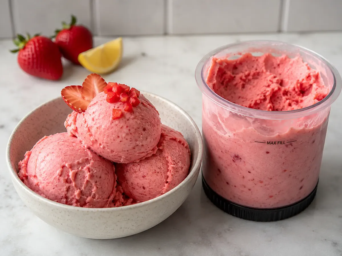 Vegan Strawberry Ice Cream