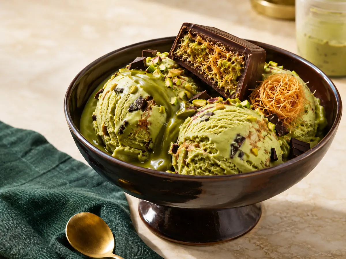 Dubai Chocolate Ice Cream