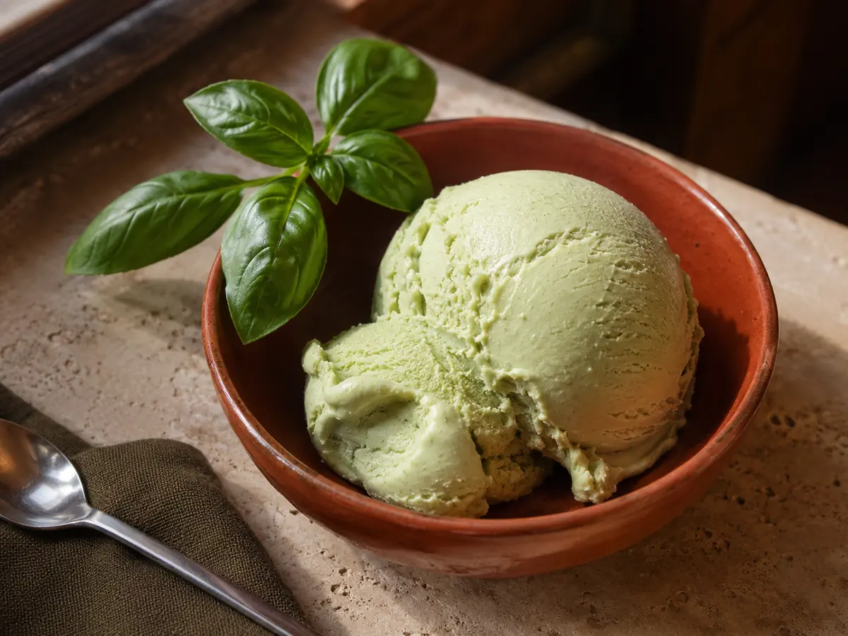 Basil Ice Cream