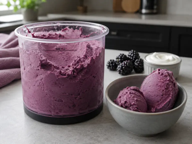 Blackberry Frozen Yogurt