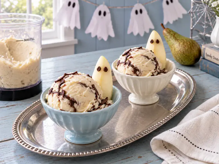 Ghost Pear Ice Cream