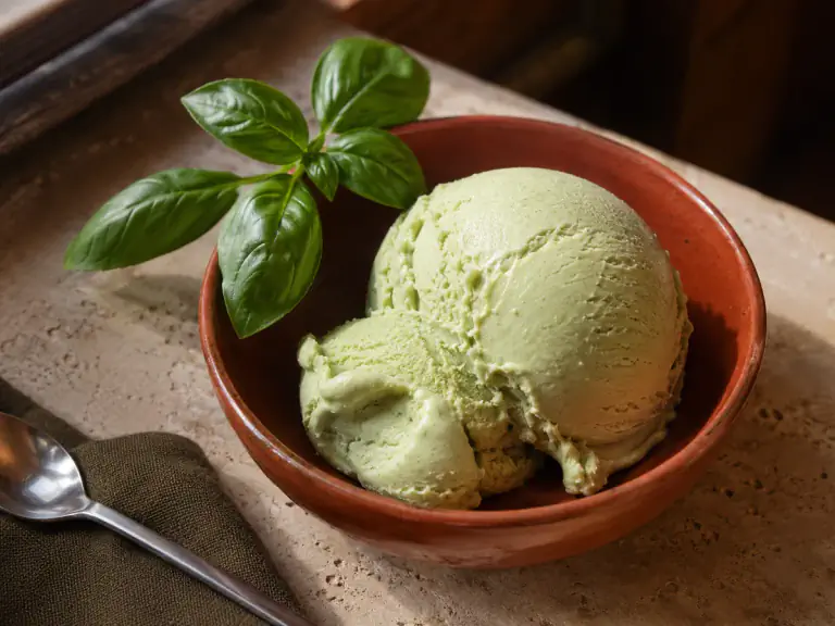 Basil Ice Cream