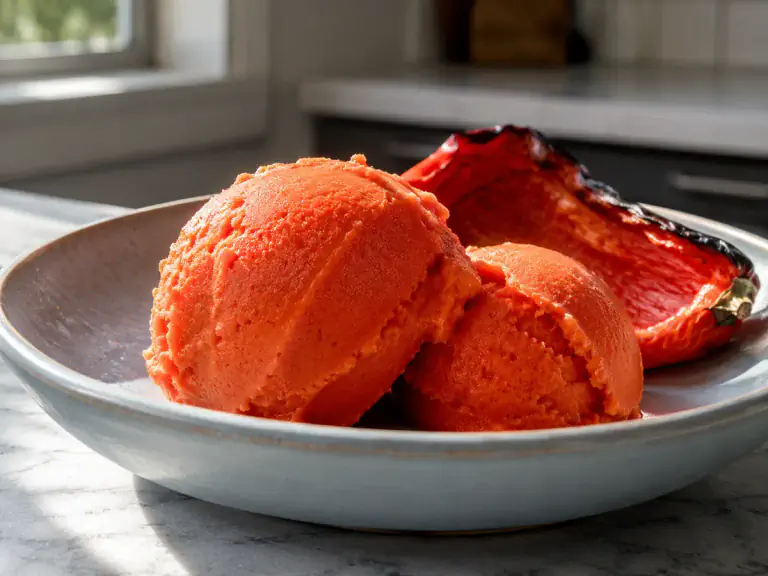Roasted Red Pepper Sorbet