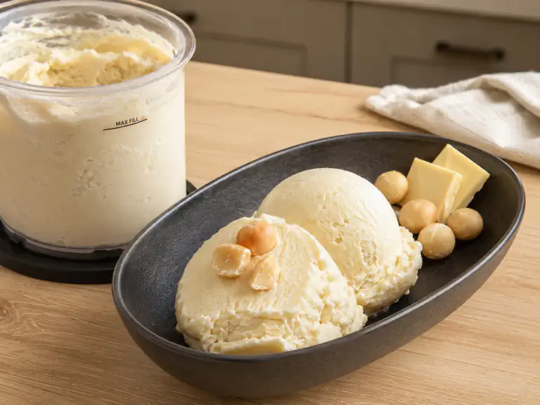 White Chocolate Macadamia Ice Cream