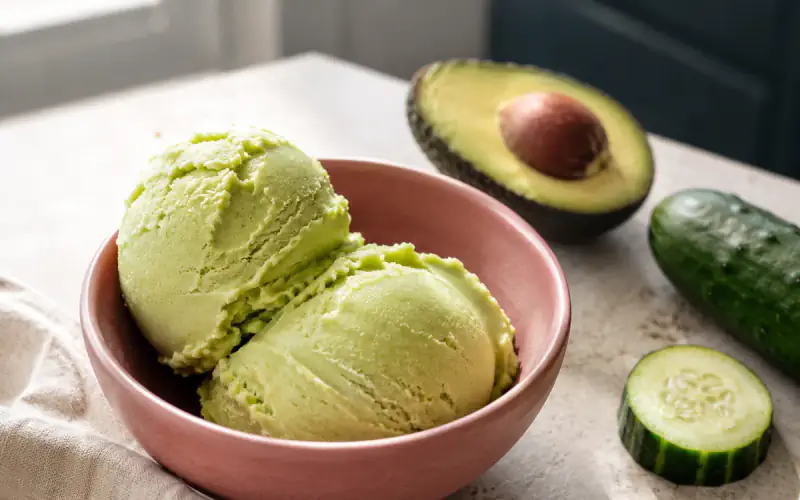 Avocado Cucumber Sorbet