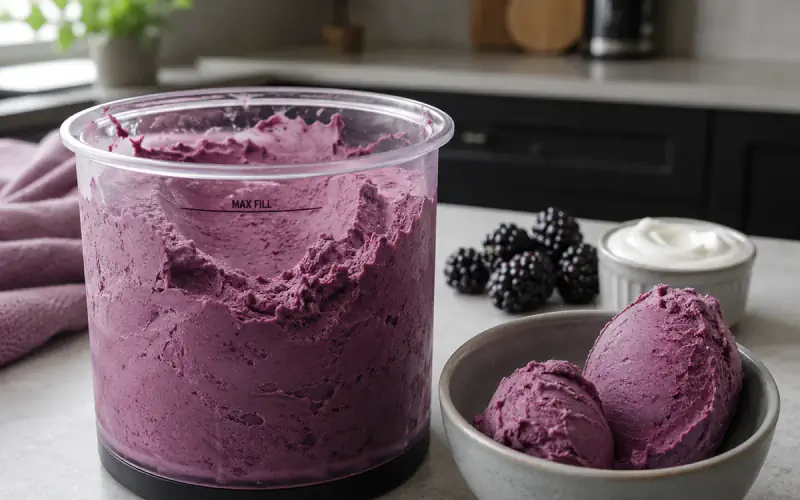 Blackberry Frozen Yogurt