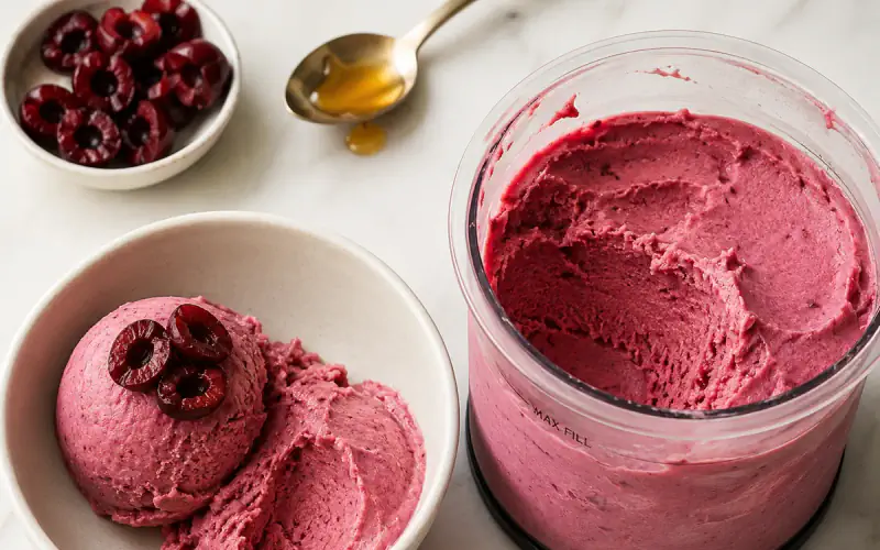 Cherry Vanilla Frozen Yogurt