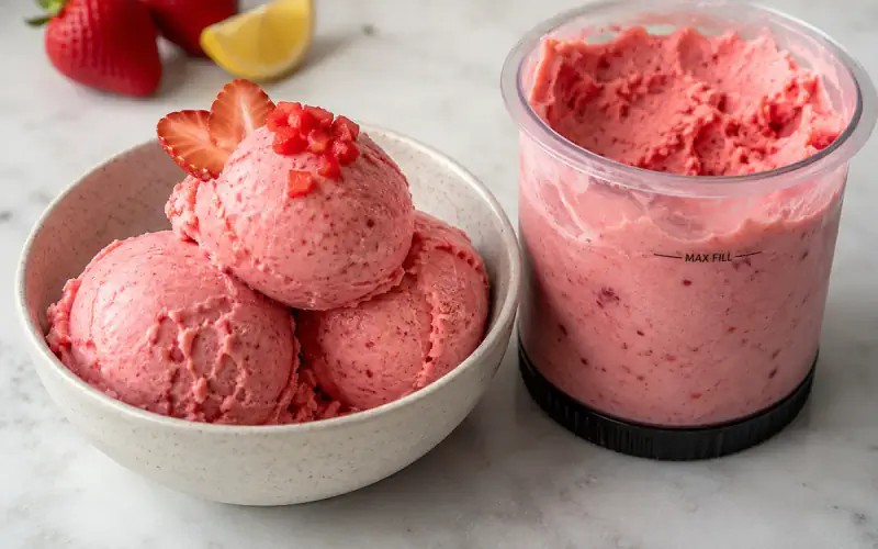 Vegan Strawberry Ice Cream