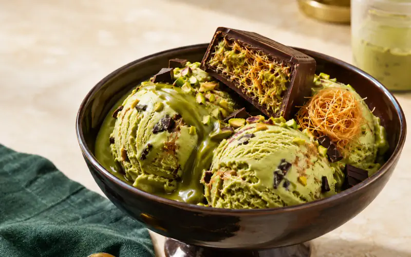 Dubai Chocolate Ice Cream