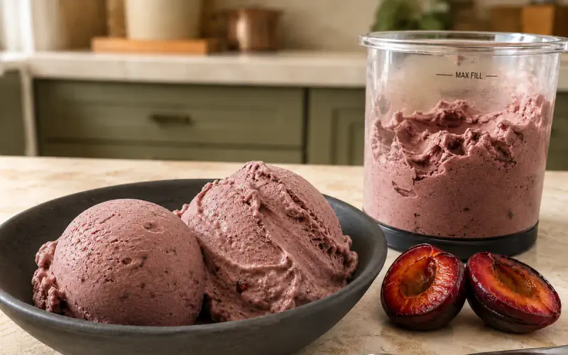 Plum Cinnamon Ice Cream