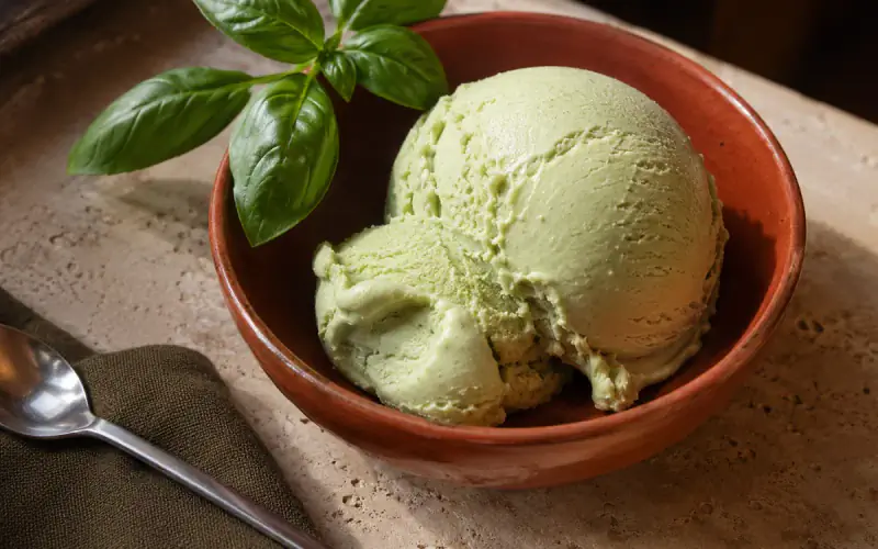Basil Ice Cream